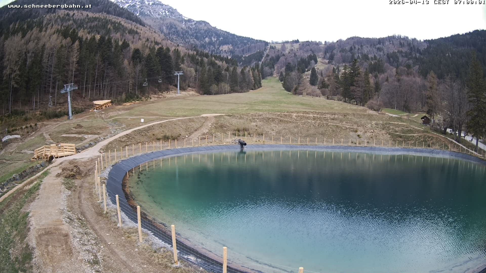 Archiv Foto Webcam Speichersee / Puchberg am Schneeberg