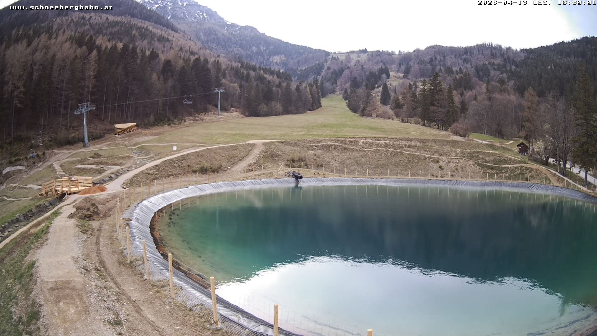Archiv Foto Webcam Speichersee / Puchberg am Schneeberg