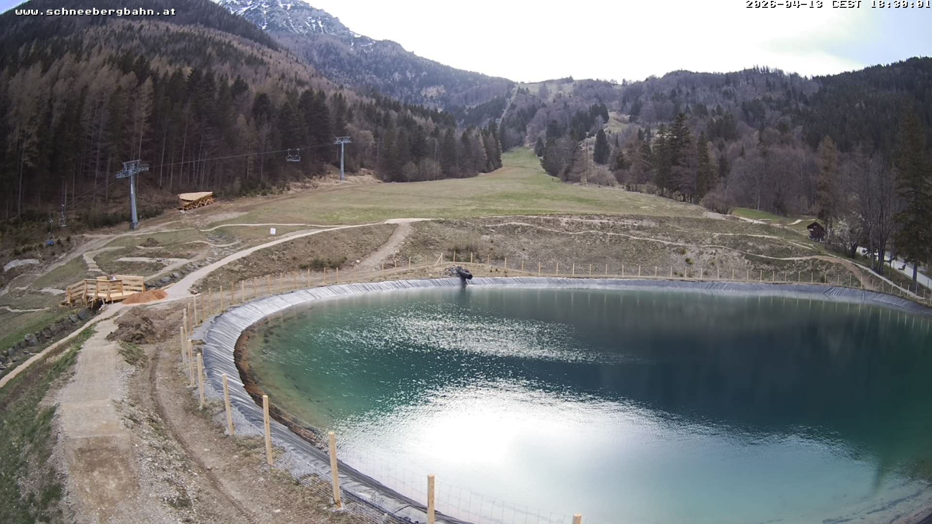 Archiv Foto Webcam Speichersee / Puchberg am Schneeberg