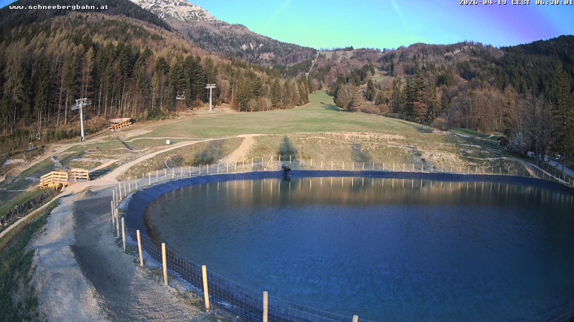 Archiv Foto Webcam Speichersee / Puchberg am Schneeberg