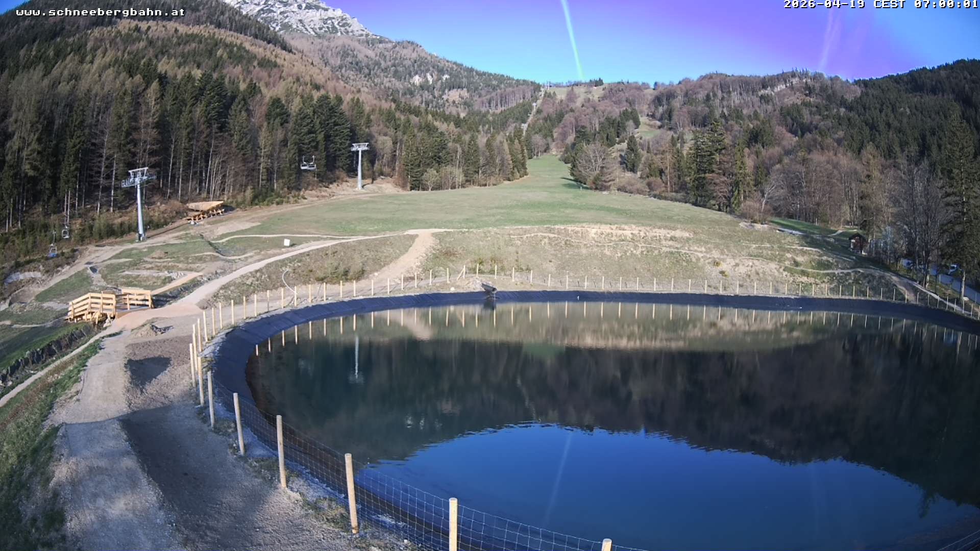 Archiv Foto Webcam Speichersee / Puchberg am Schneeberg