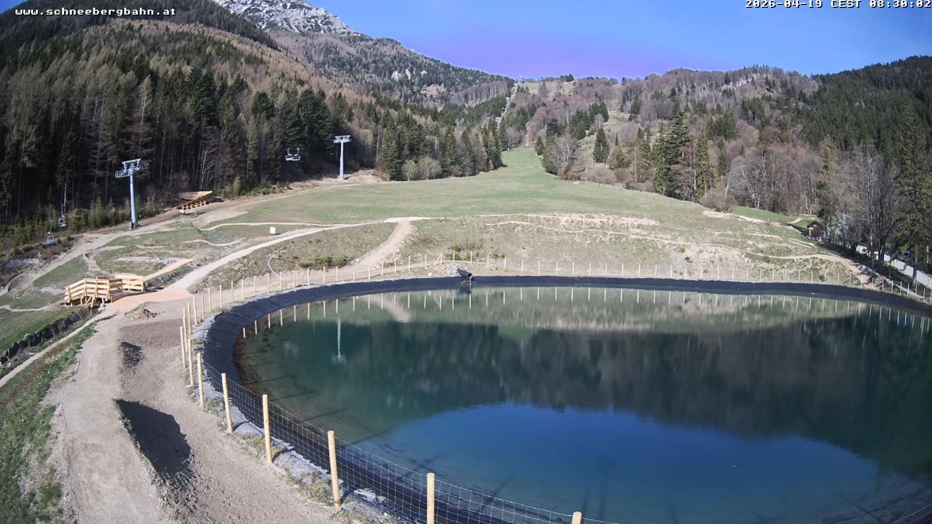 Archiv Foto Webcam Speichersee / Puchberg am Schneeberg