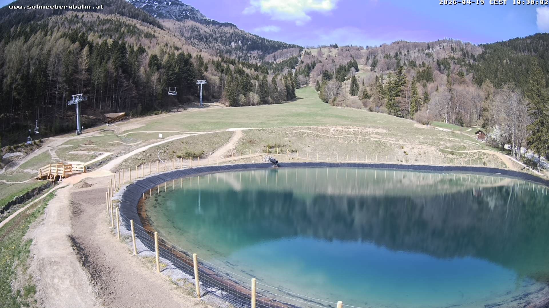 Archiv Foto Webcam Speichersee / Puchberg am Schneeberg