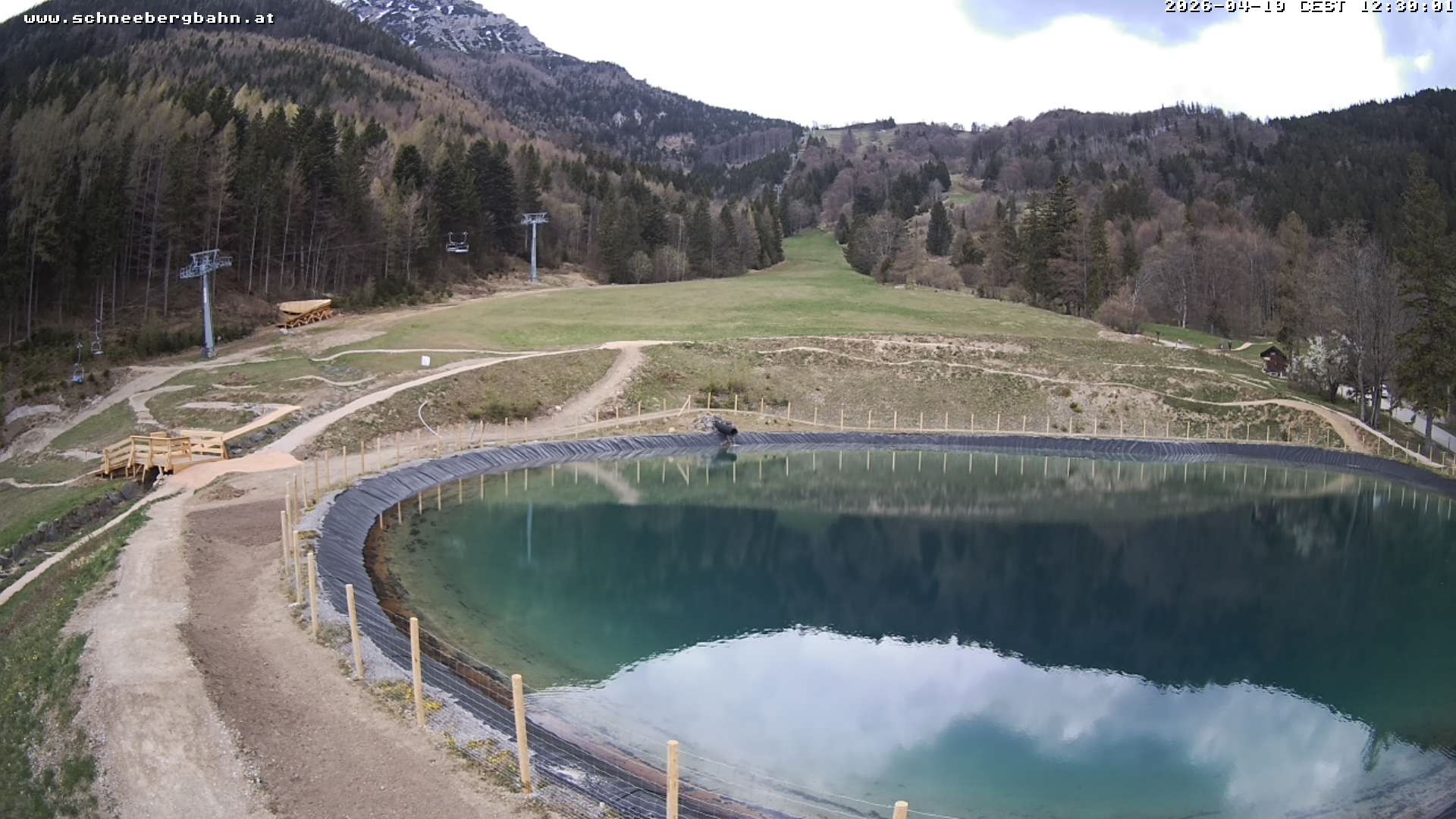 Archiv Foto Webcam Speichersee / Puchberg am Schneeberg
