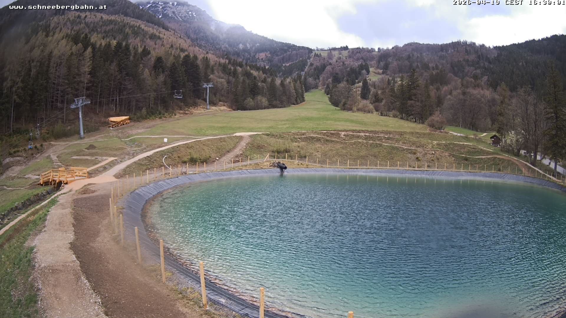Archiv Foto Webcam Speichersee / Puchberg am Schneeberg