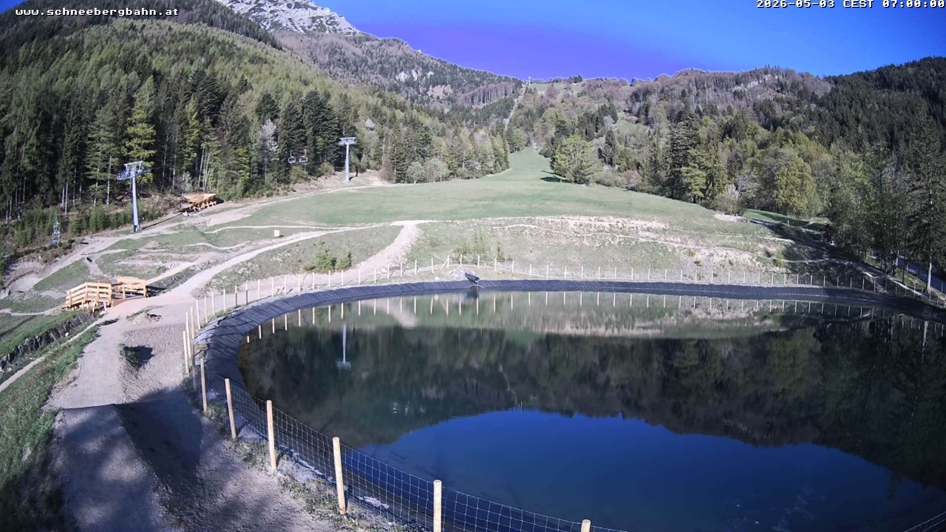 Archiv Foto Webcam Speichersee / Puchberg am Schneeberg