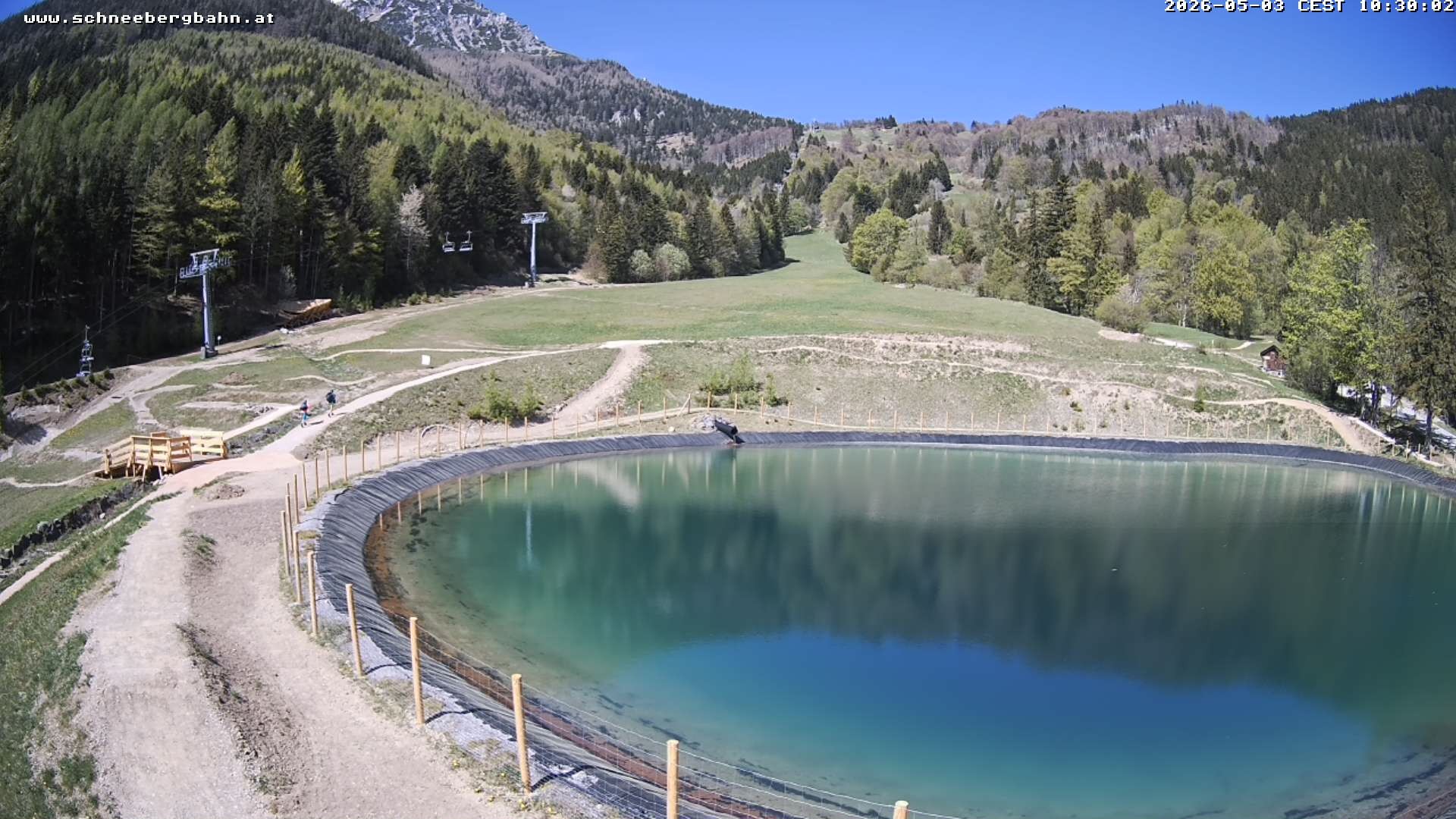 Archiv Foto Webcam Speichersee / Puchberg am Schneeberg