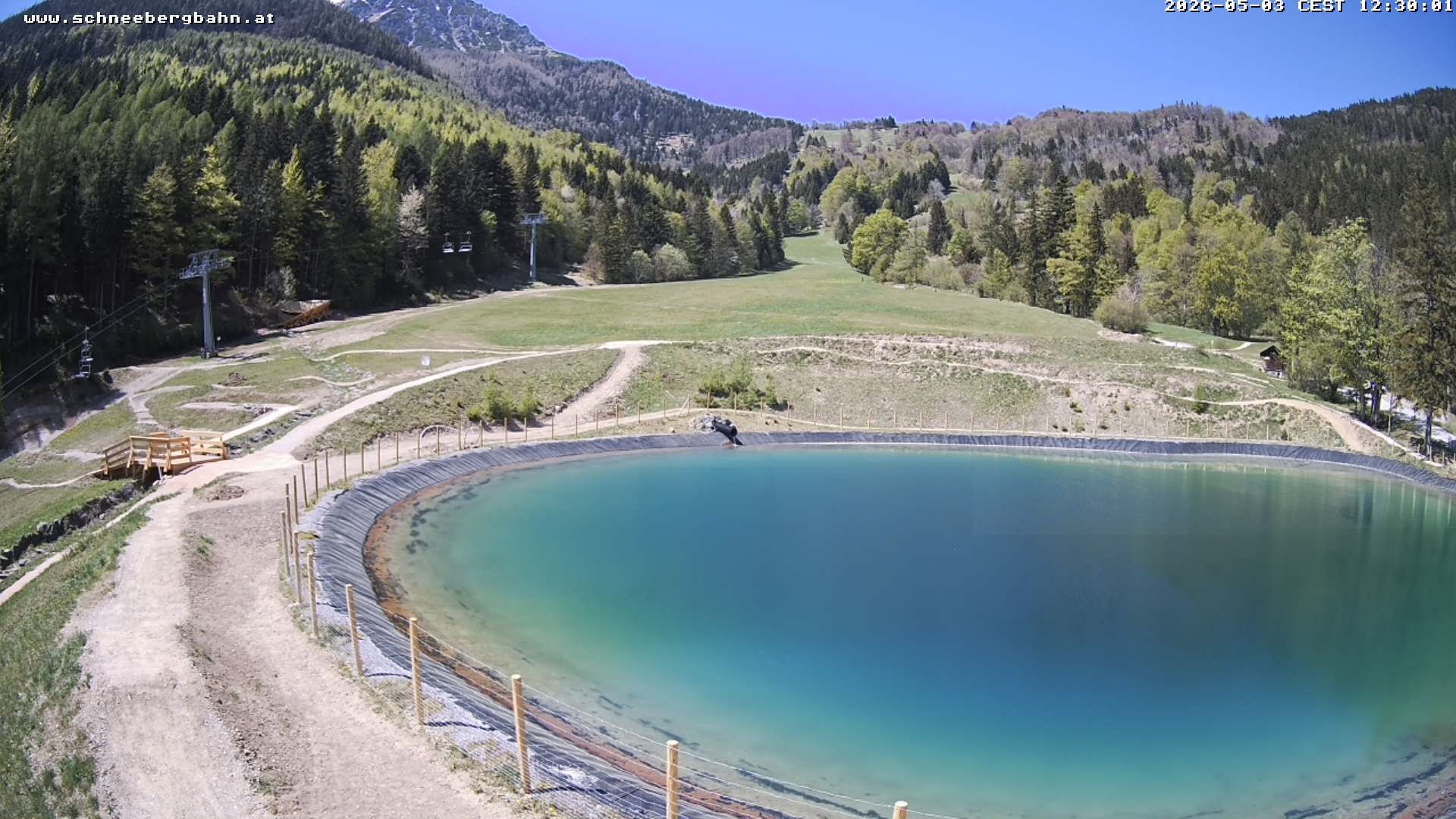 Archiv Foto Webcam Speichersee / Puchberg am Schneeberg