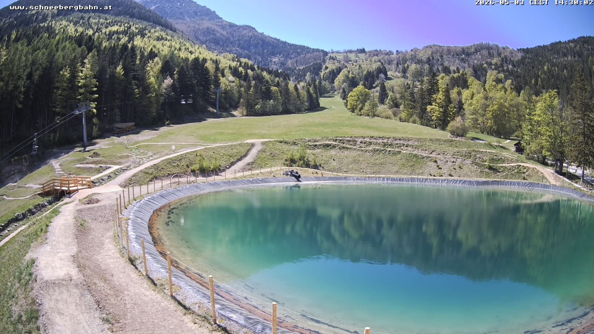 Archiv Foto Webcam Speichersee / Puchberg am Schneeberg