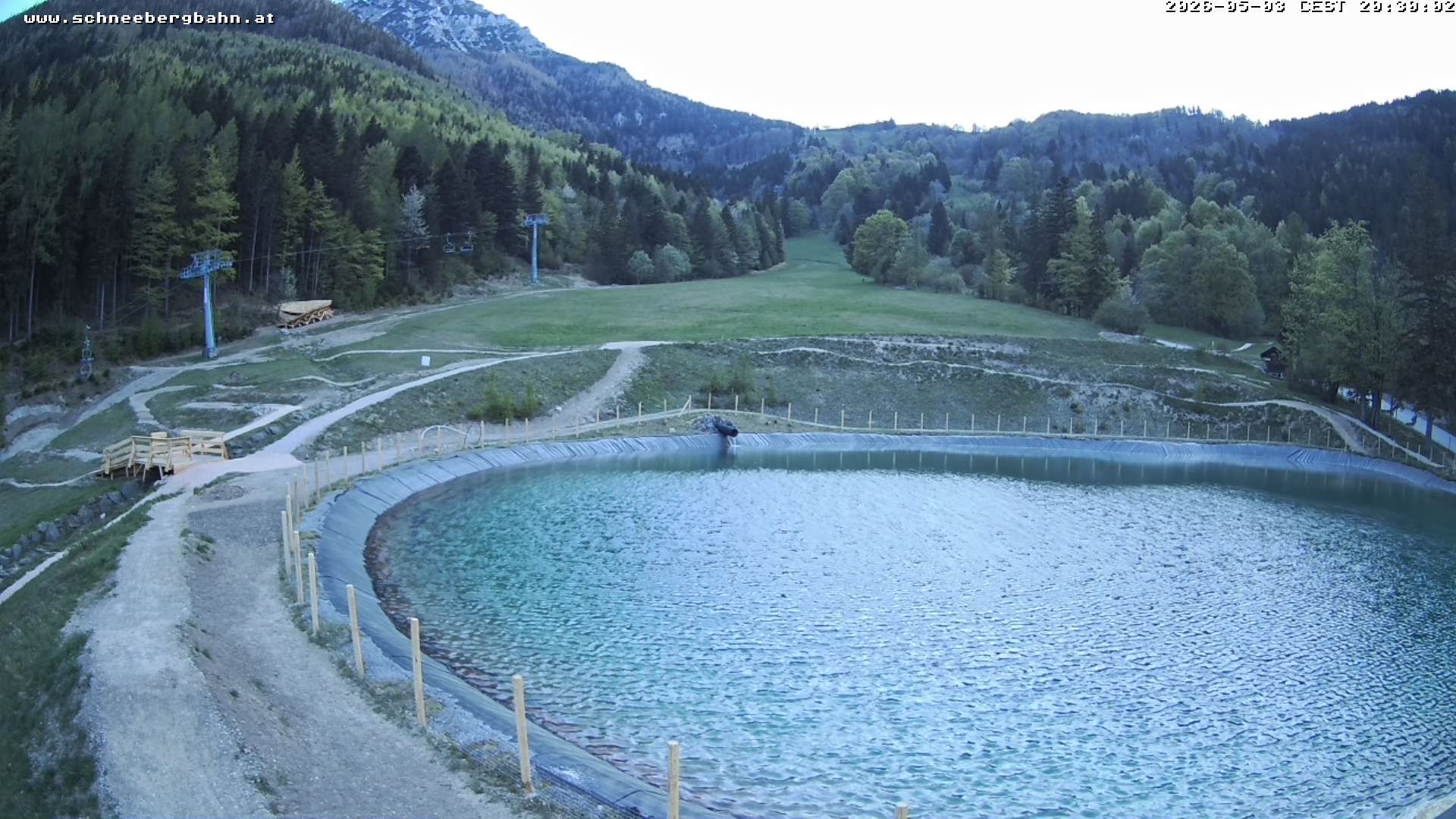 Archiv Foto Webcam Speichersee / Puchberg am Schneeberg