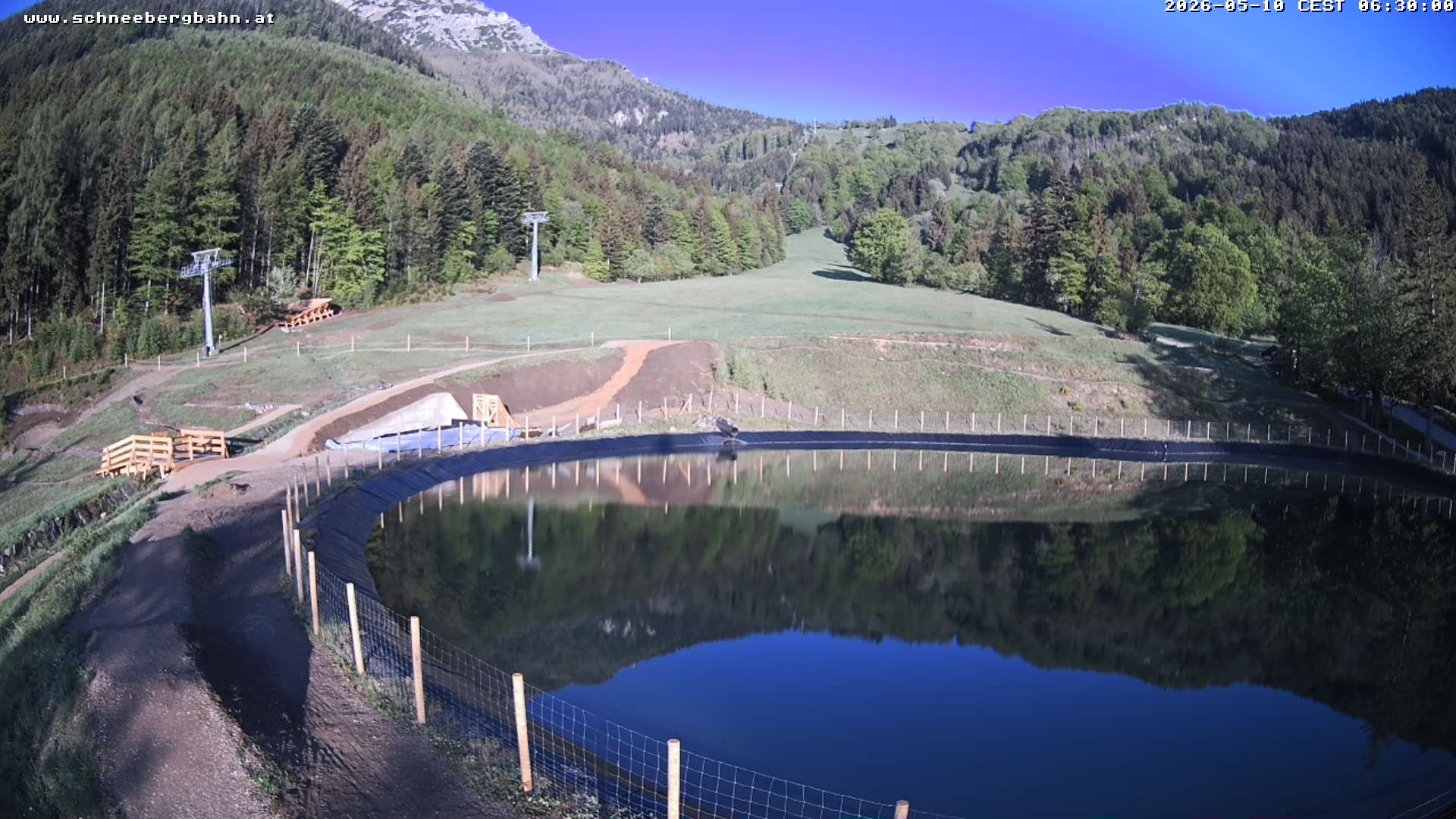 Archiv Foto Webcam Speichersee / Puchberg am Schneeberg