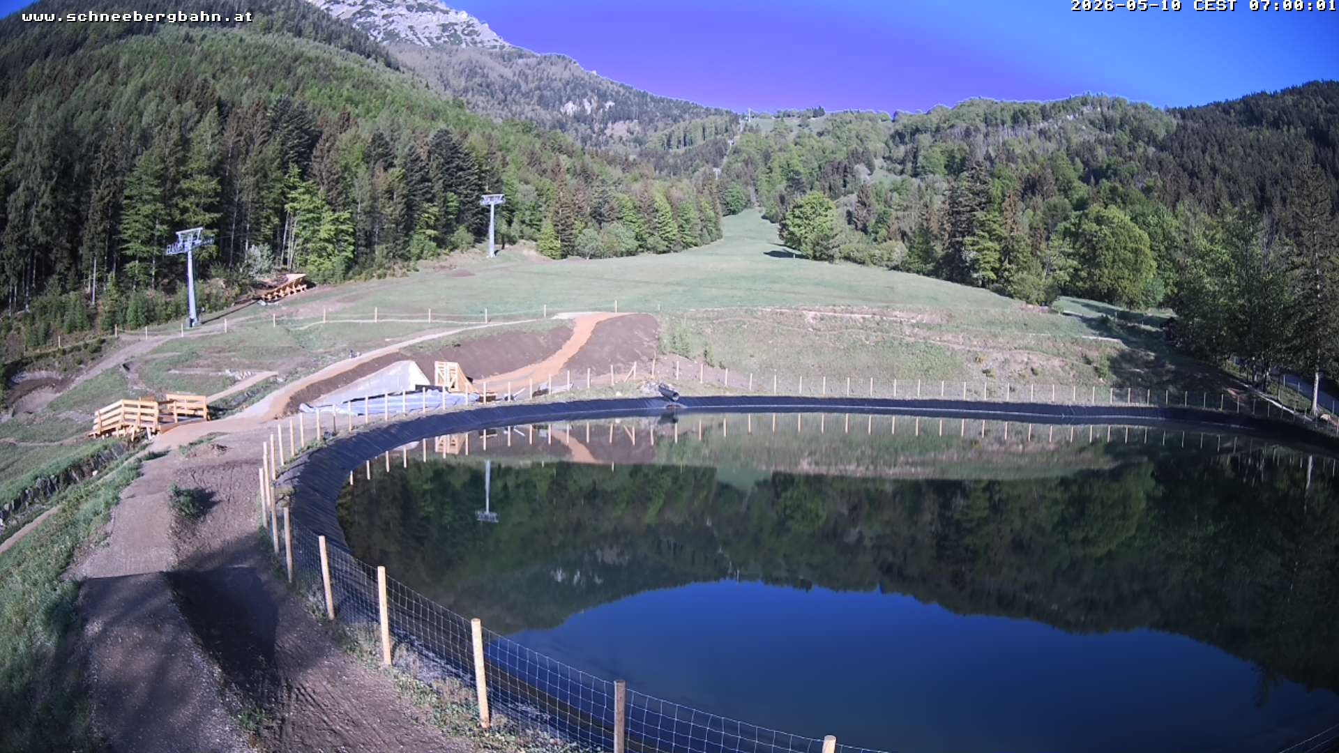 Archiv Foto Webcam Speichersee / Puchberg am Schneeberg