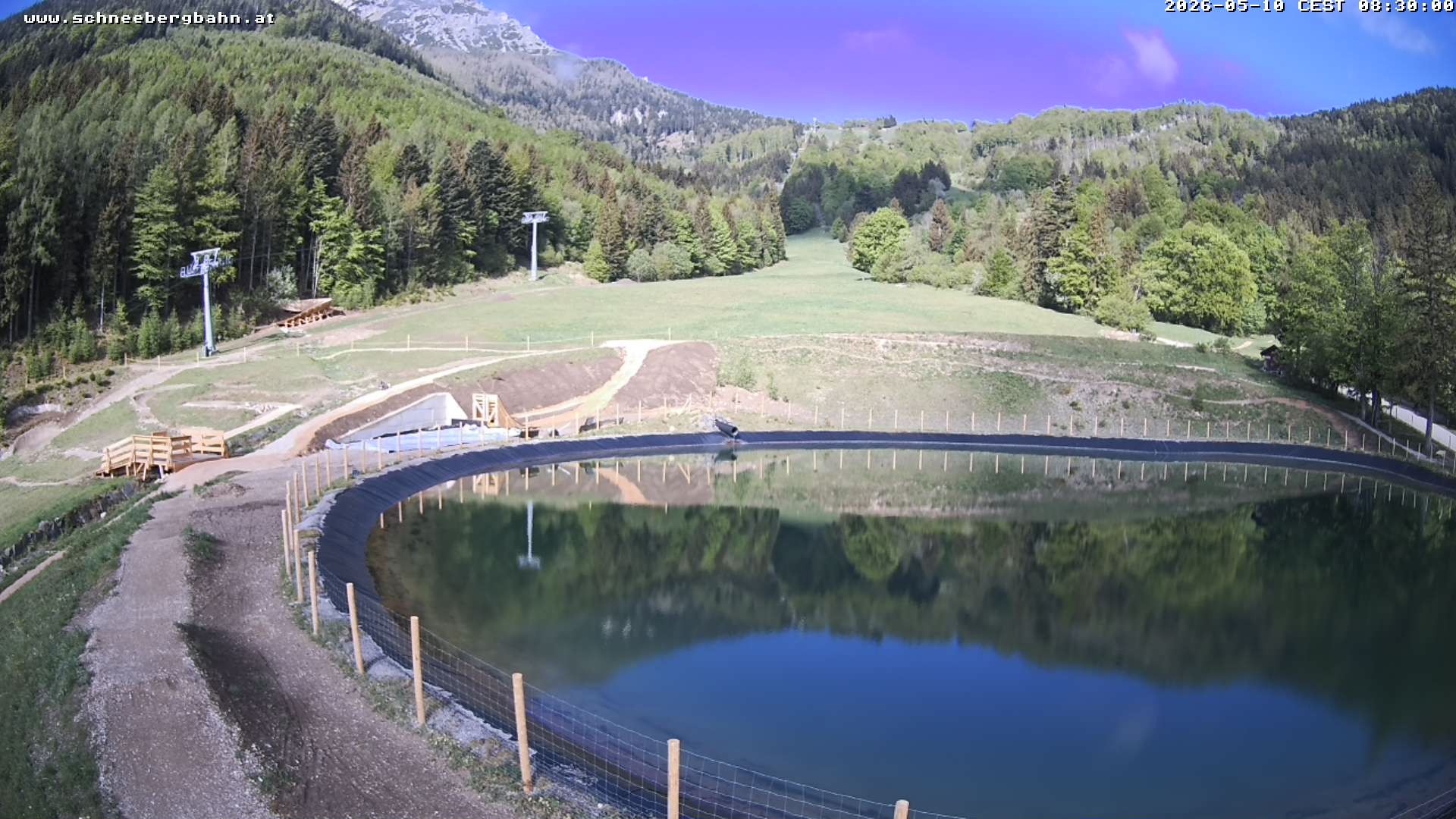 Archiv Foto Webcam Speichersee / Puchberg am Schneeberg