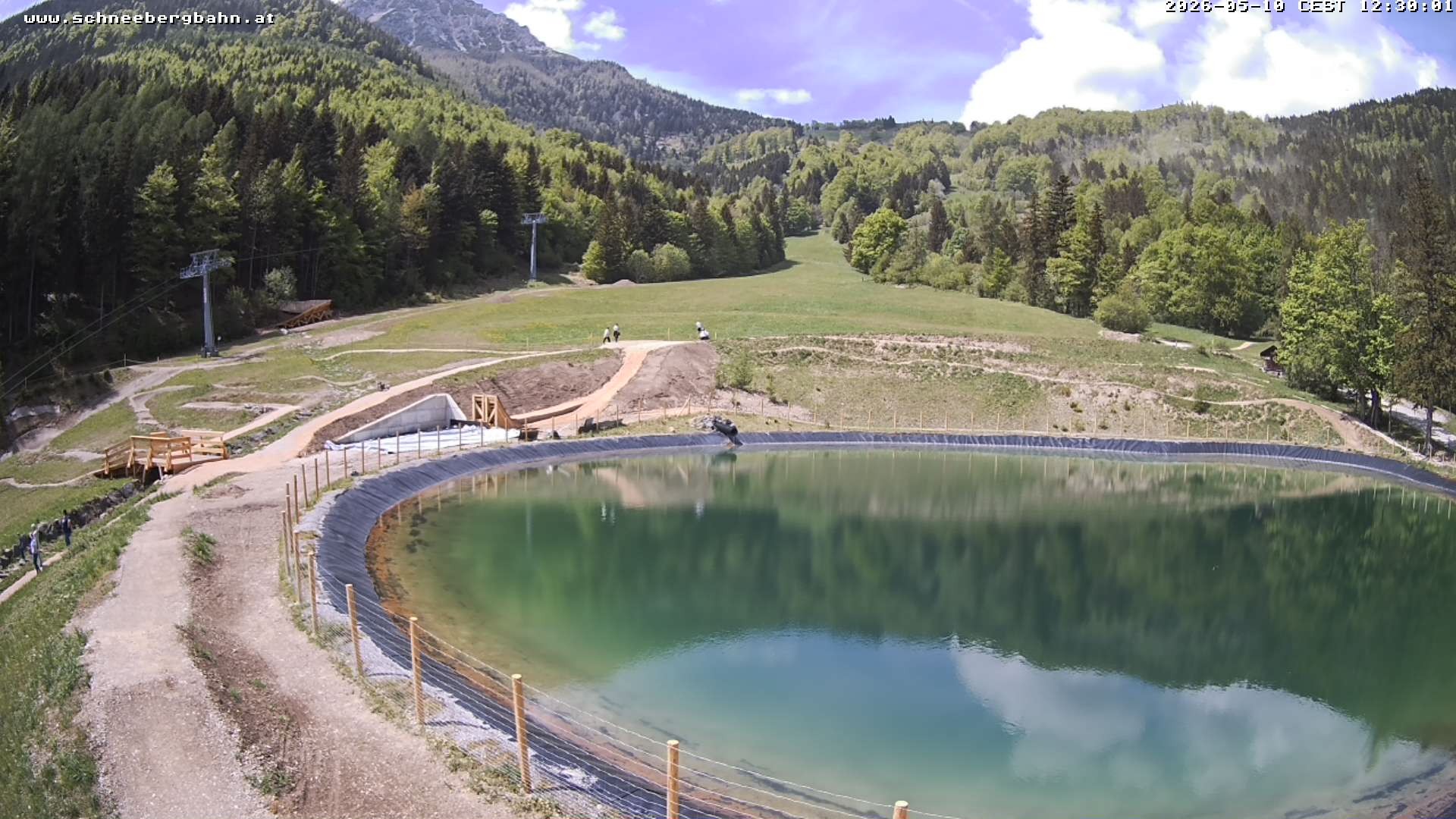 Archiv Foto Webcam Speichersee / Puchberg am Schneeberg