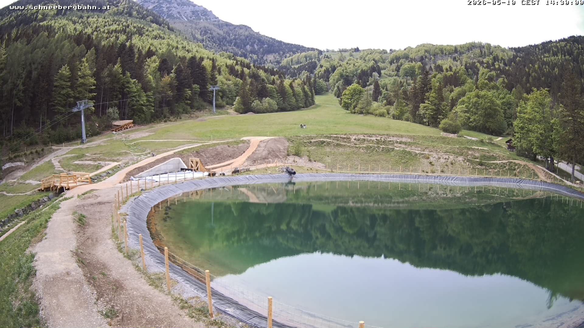 Archiv Foto Webcam Speichersee / Puchberg am Schneeberg