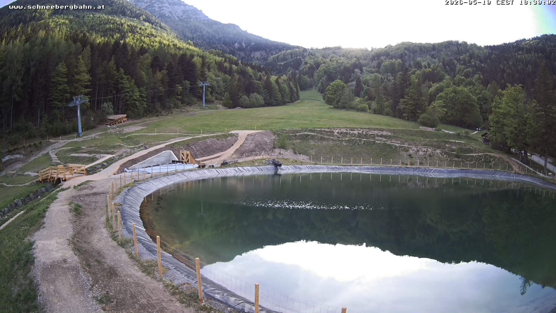 Archiv Foto Webcam Speichersee / Puchberg am Schneeberg