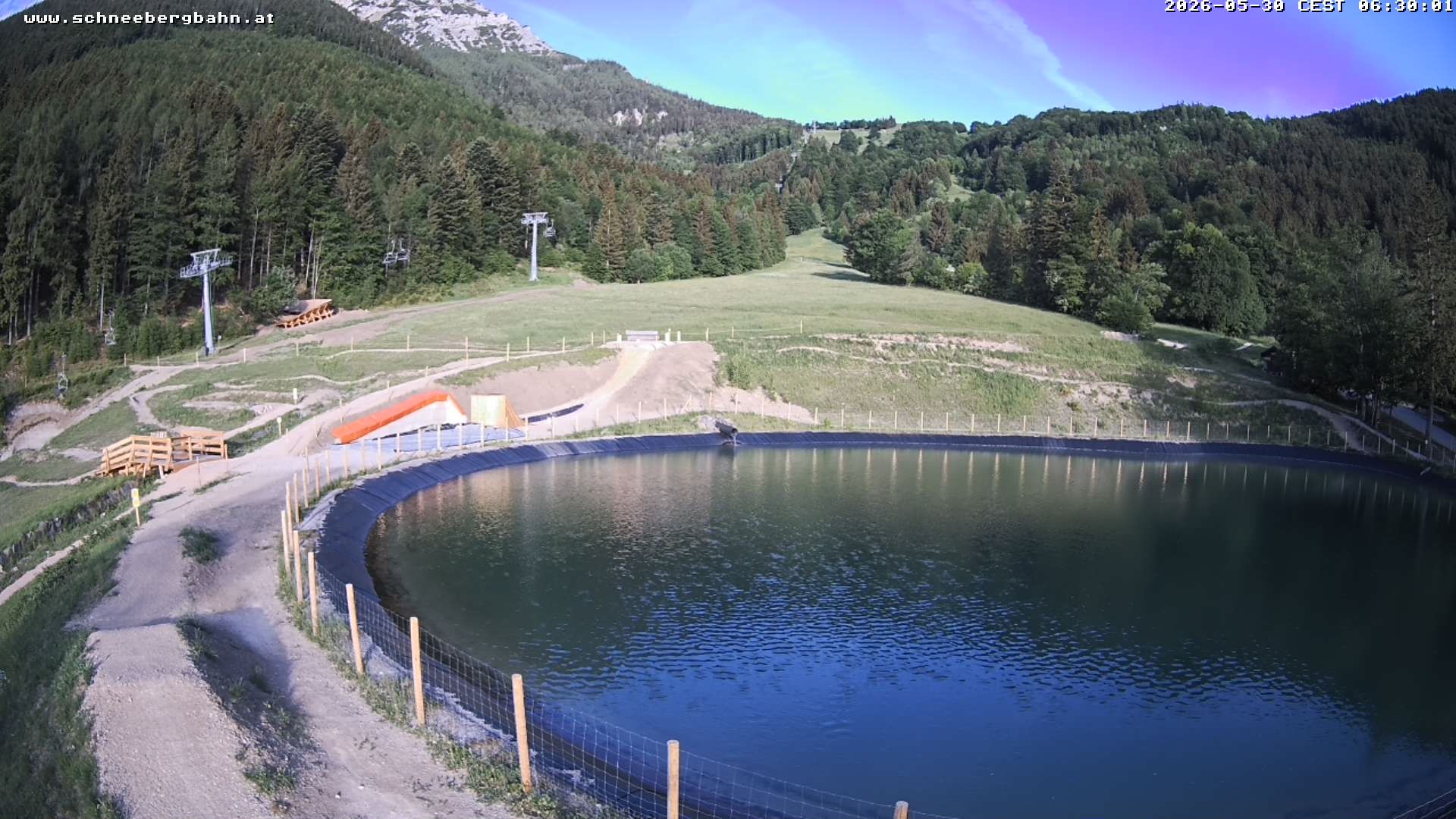 Archiv Foto Webcam Speichersee / Puchberg am Schneeberg