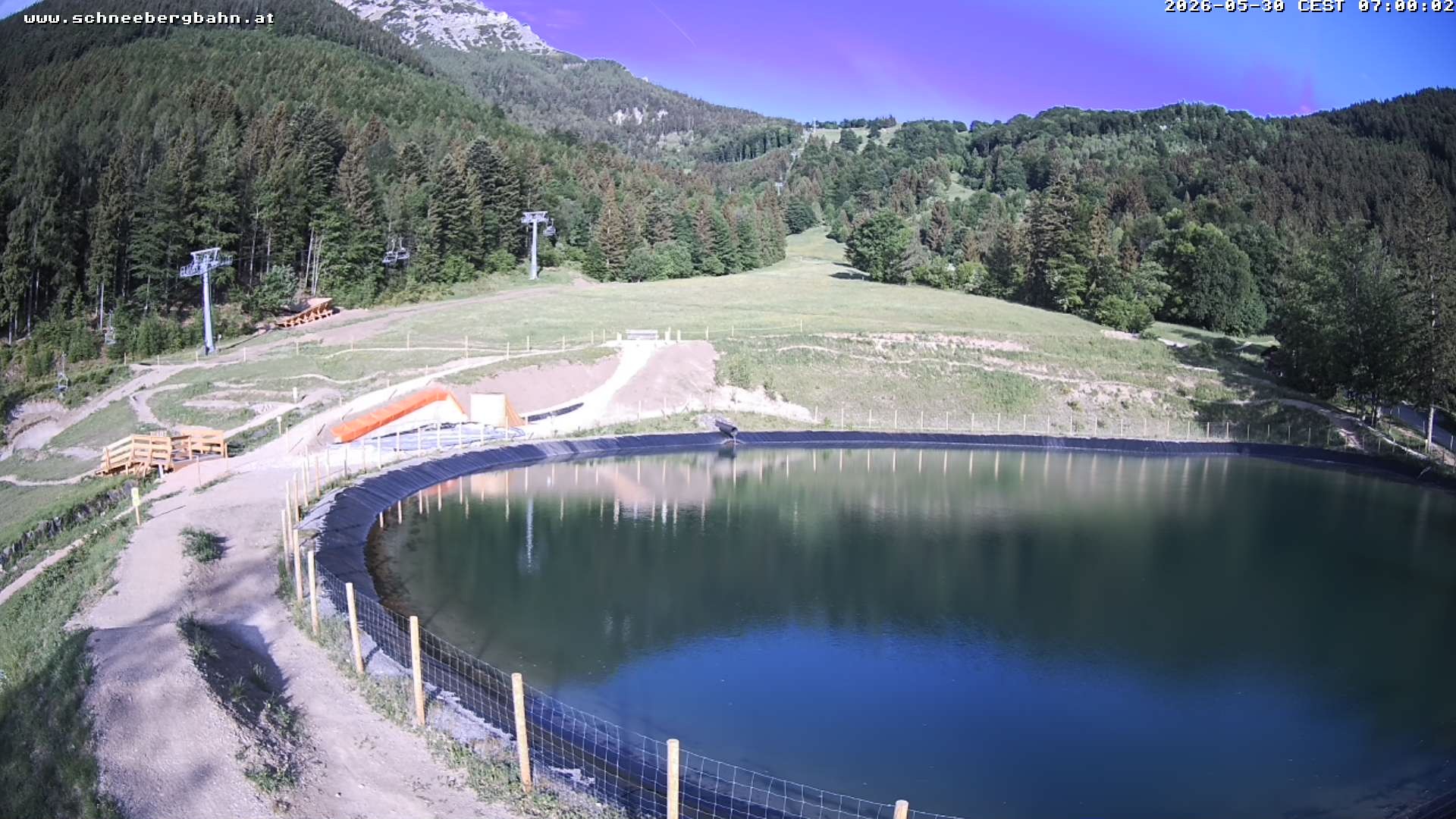 Archiv Foto Webcam Speichersee / Puchberg am Schneeberg