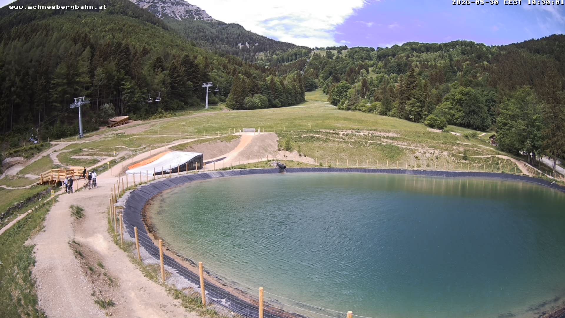 Archiv Foto Webcam Speichersee / Puchberg am Schneeberg