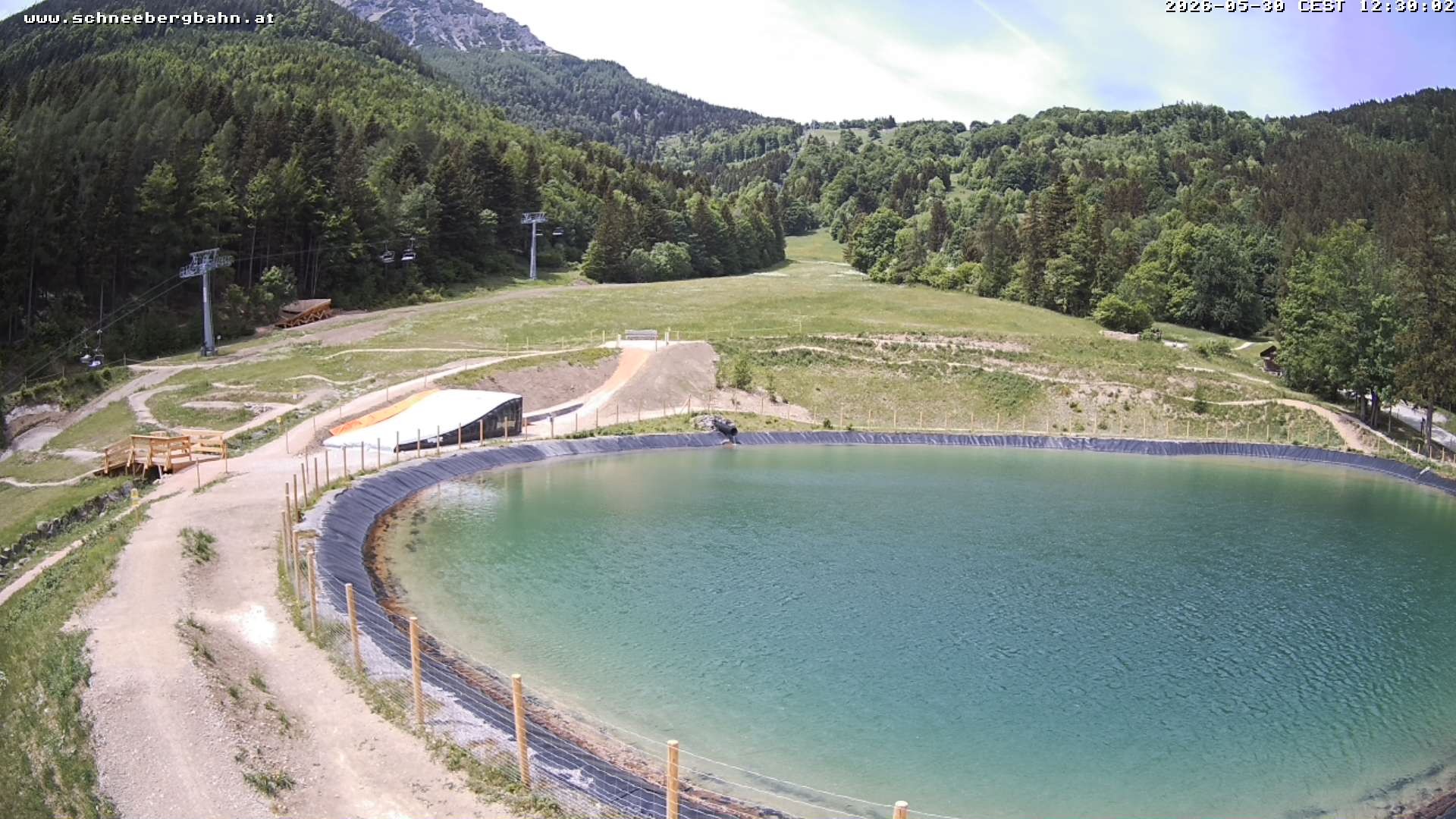 Archiv Foto Webcam Speichersee / Puchberg am Schneeberg