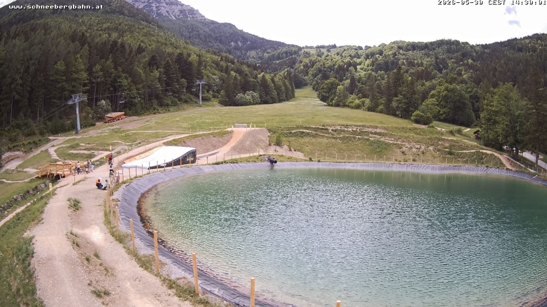 Archiv Foto Webcam Speichersee / Puchberg am Schneeberg