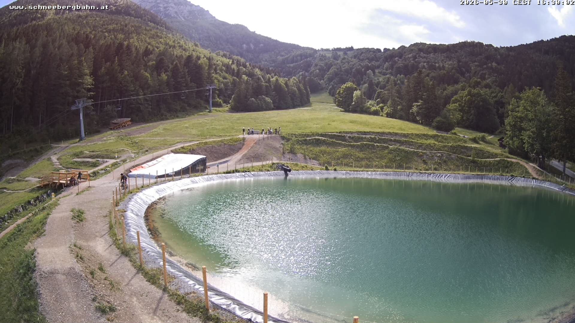 Archiv Foto Webcam Speichersee / Puchberg am Schneeberg