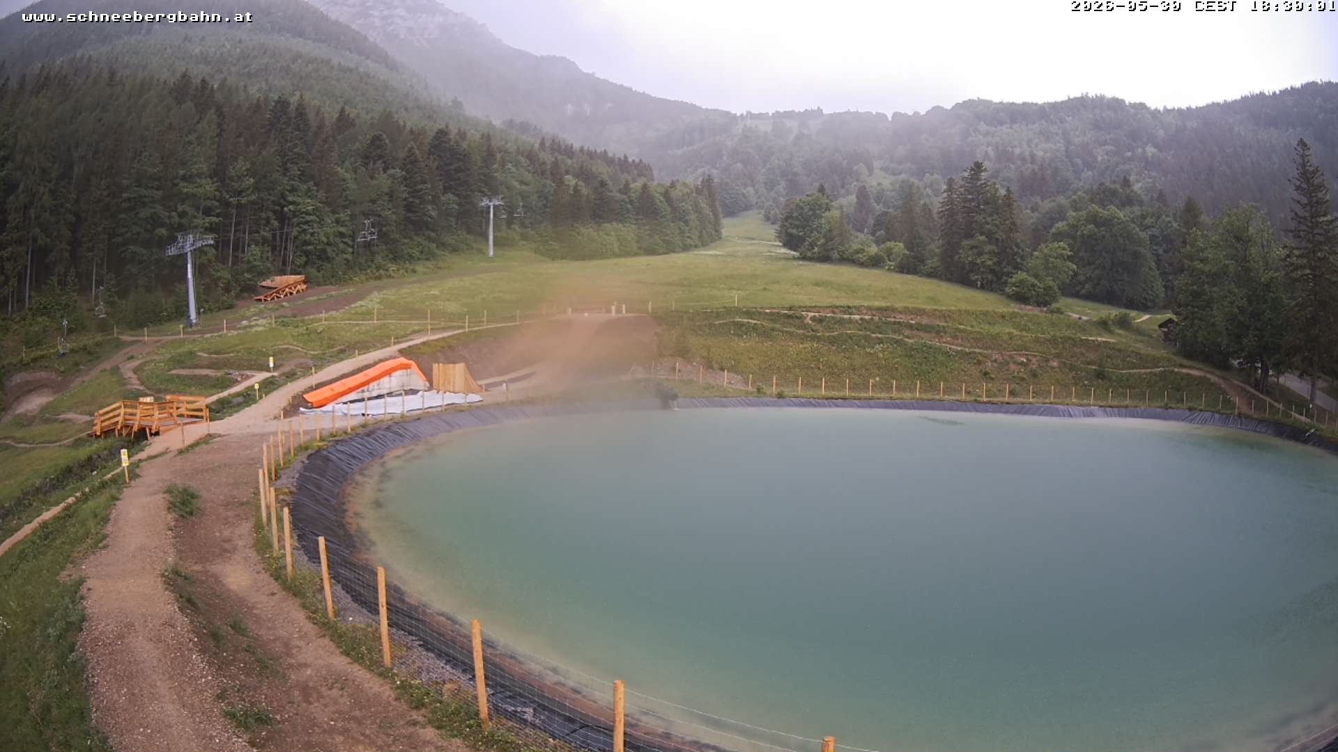 Archiv Foto Webcam Speichersee / Puchberg am Schneeberg