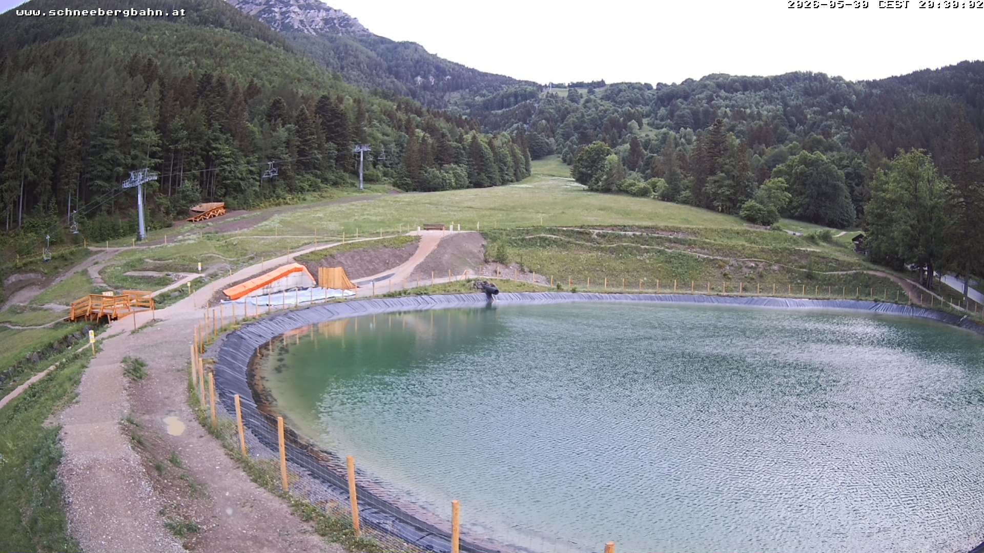Archiv Foto Webcam Speichersee / Puchberg am Schneeberg
