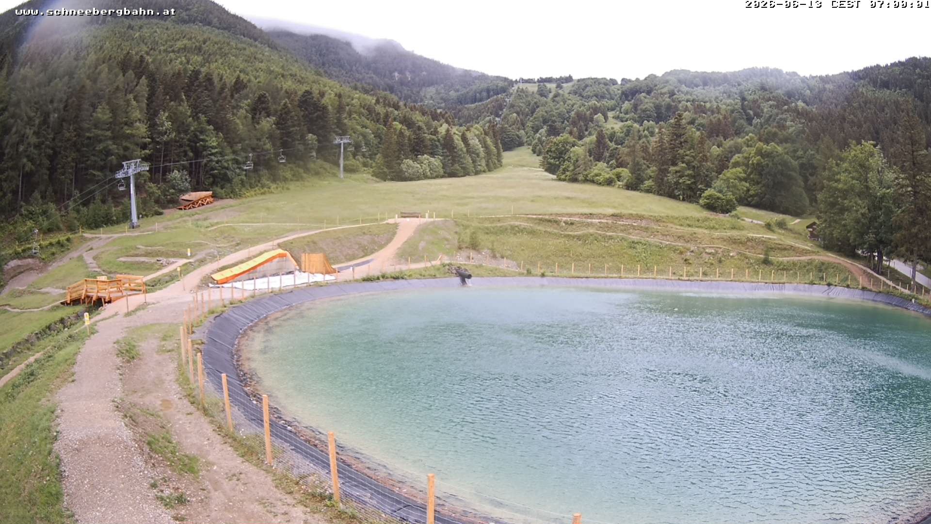 Archiv Foto Webcam Speichersee / Puchberg am Schneeberg