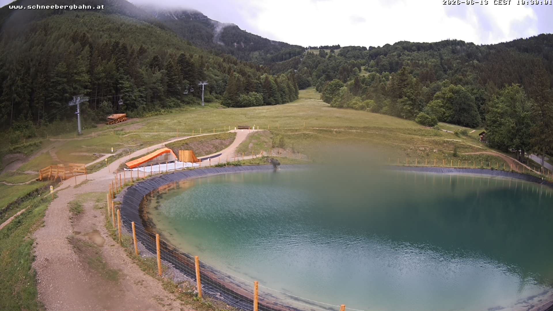 Archiv Foto Webcam Speichersee / Puchberg am Schneeberg