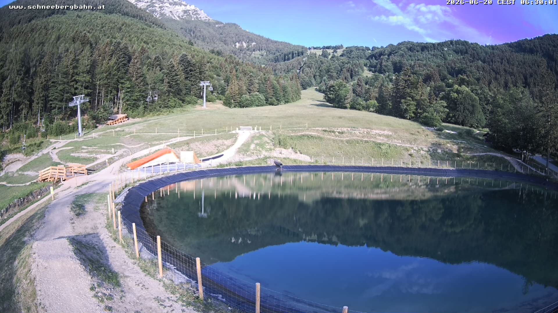 Archiv Foto Webcam Speichersee / Puchberg am Schneeberg