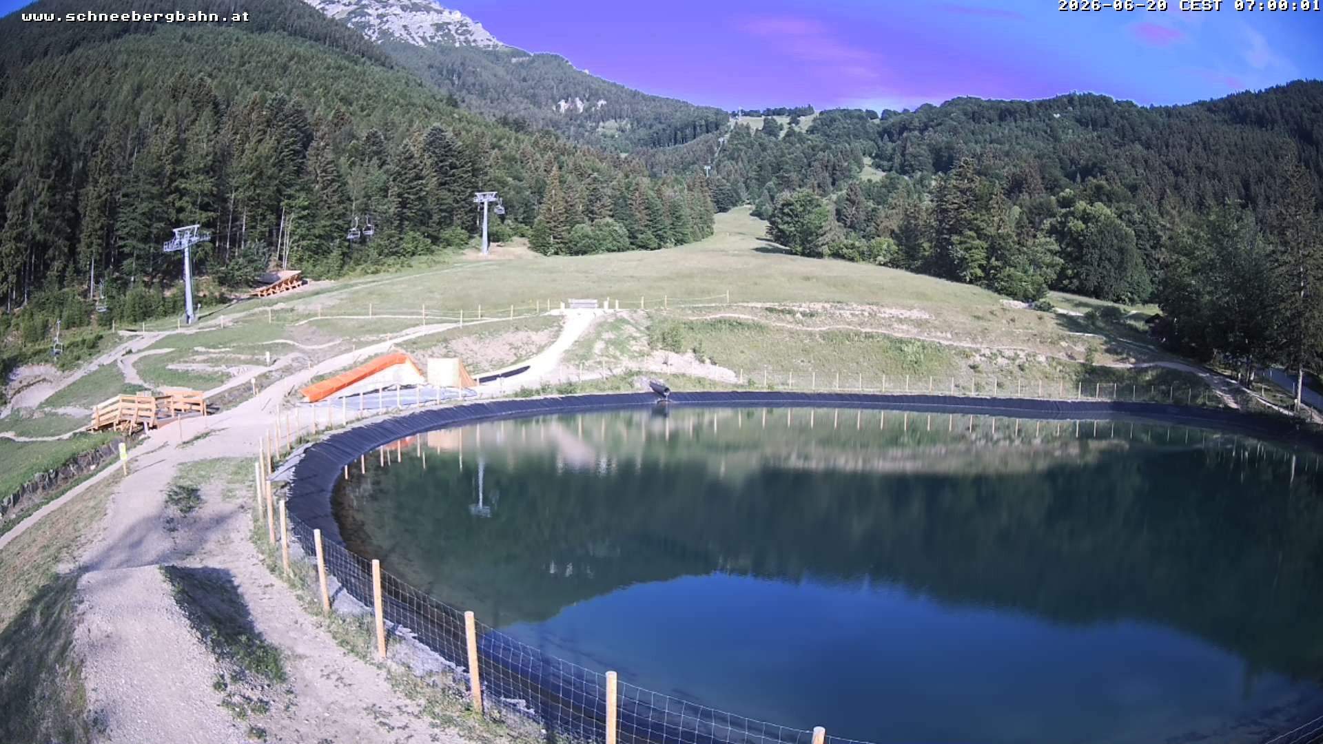 Archiv Foto Webcam Speichersee / Puchberg am Schneeberg