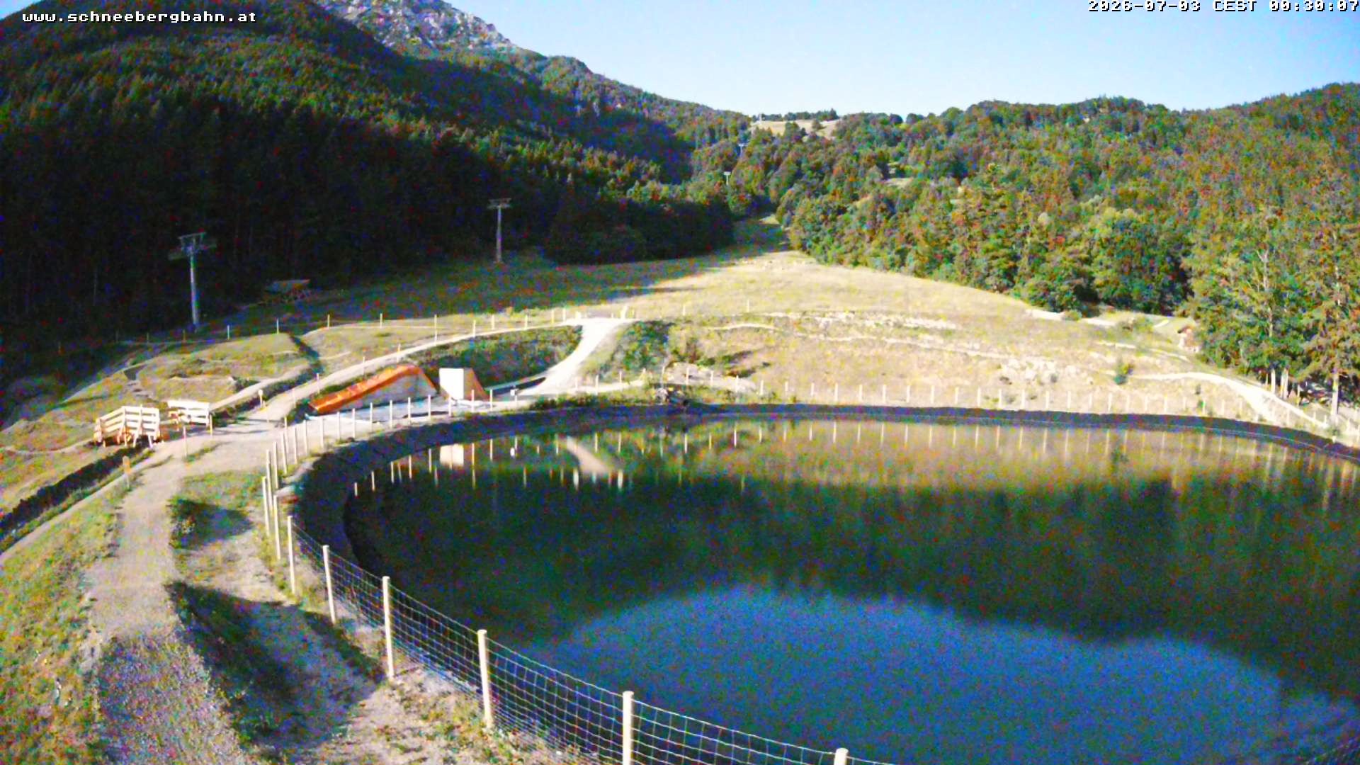 Archiv Foto Webcam Speichersee / Puchberg am Schneeberg