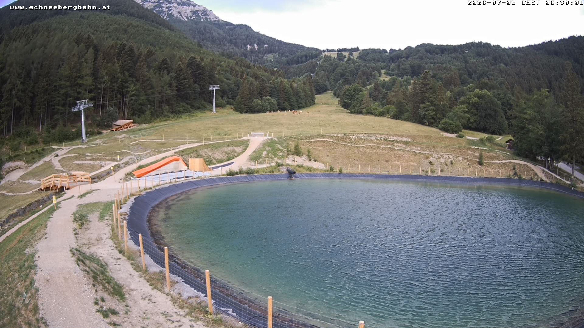 Archiv Foto Webcam Speichersee / Puchberg am Schneeberg