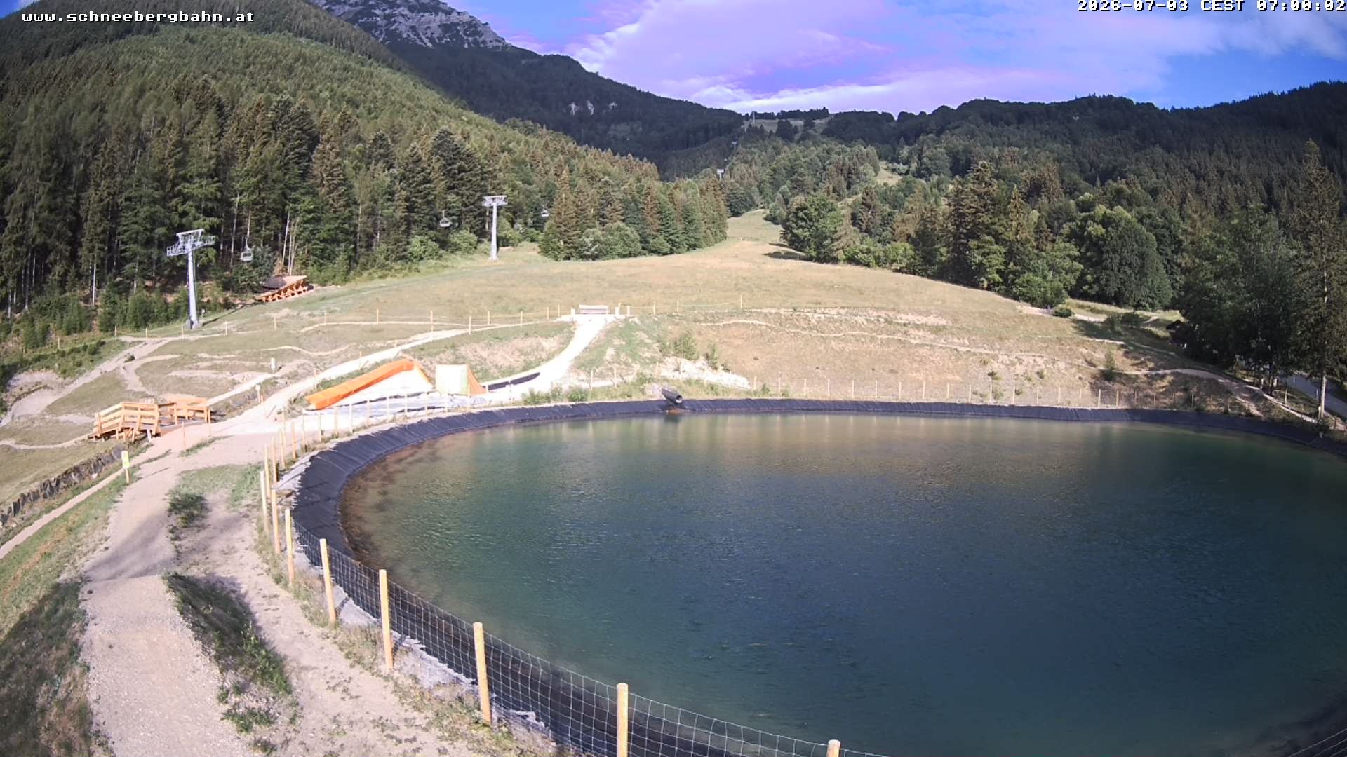 Archiv Foto Webcam Speichersee / Puchberg am Schneeberg
