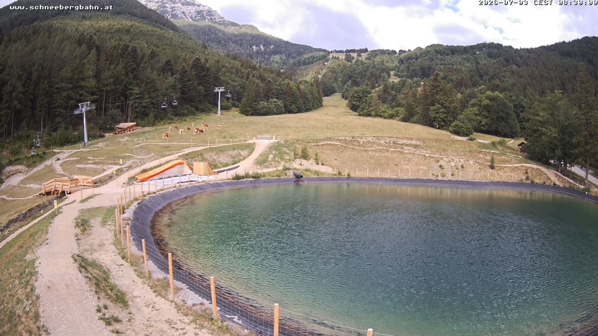 Archiv Foto Webcam Speichersee / Puchberg am Schneeberg
