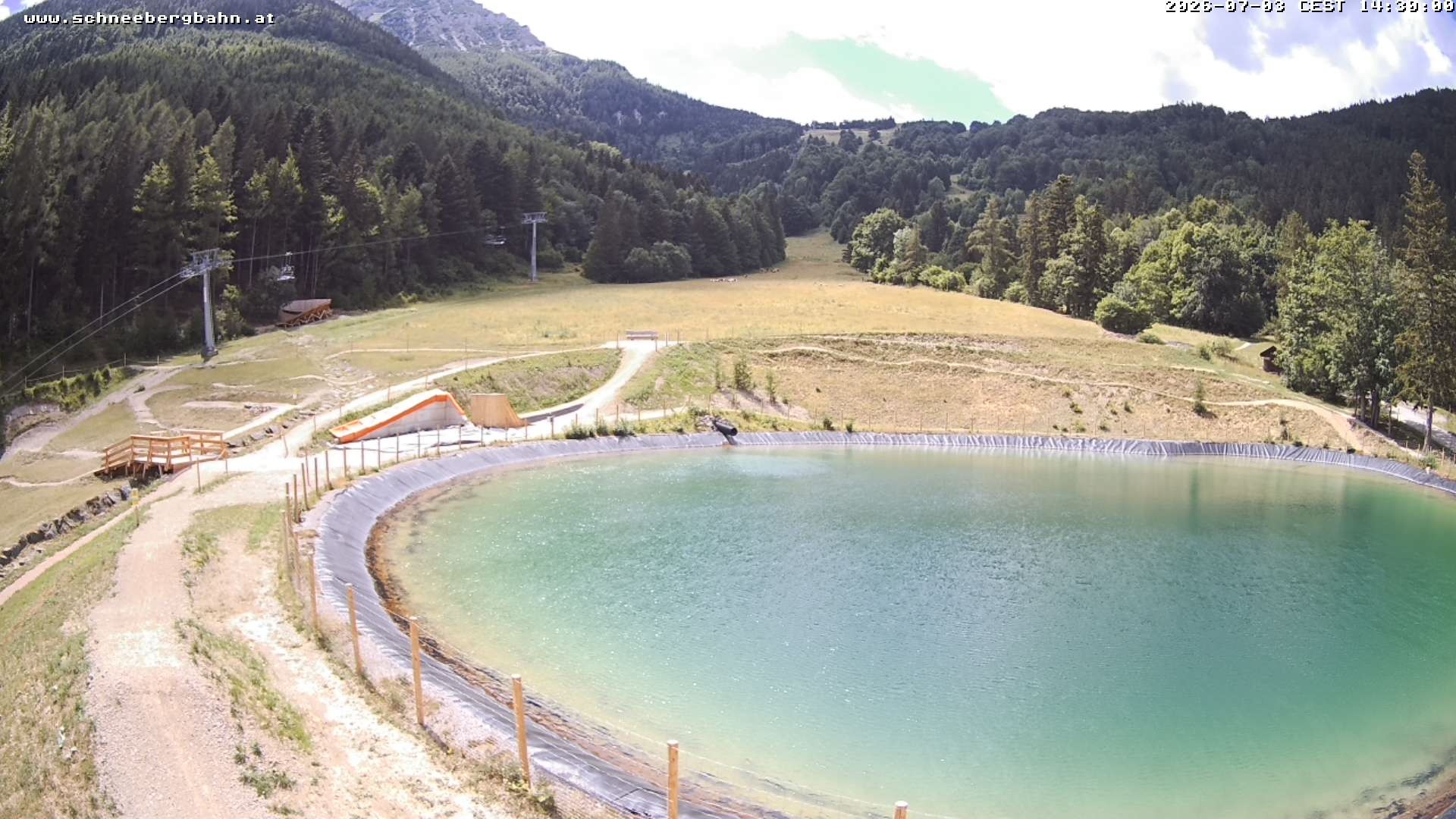 Archiv Foto Webcam Speichersee / Puchberg am Schneeberg