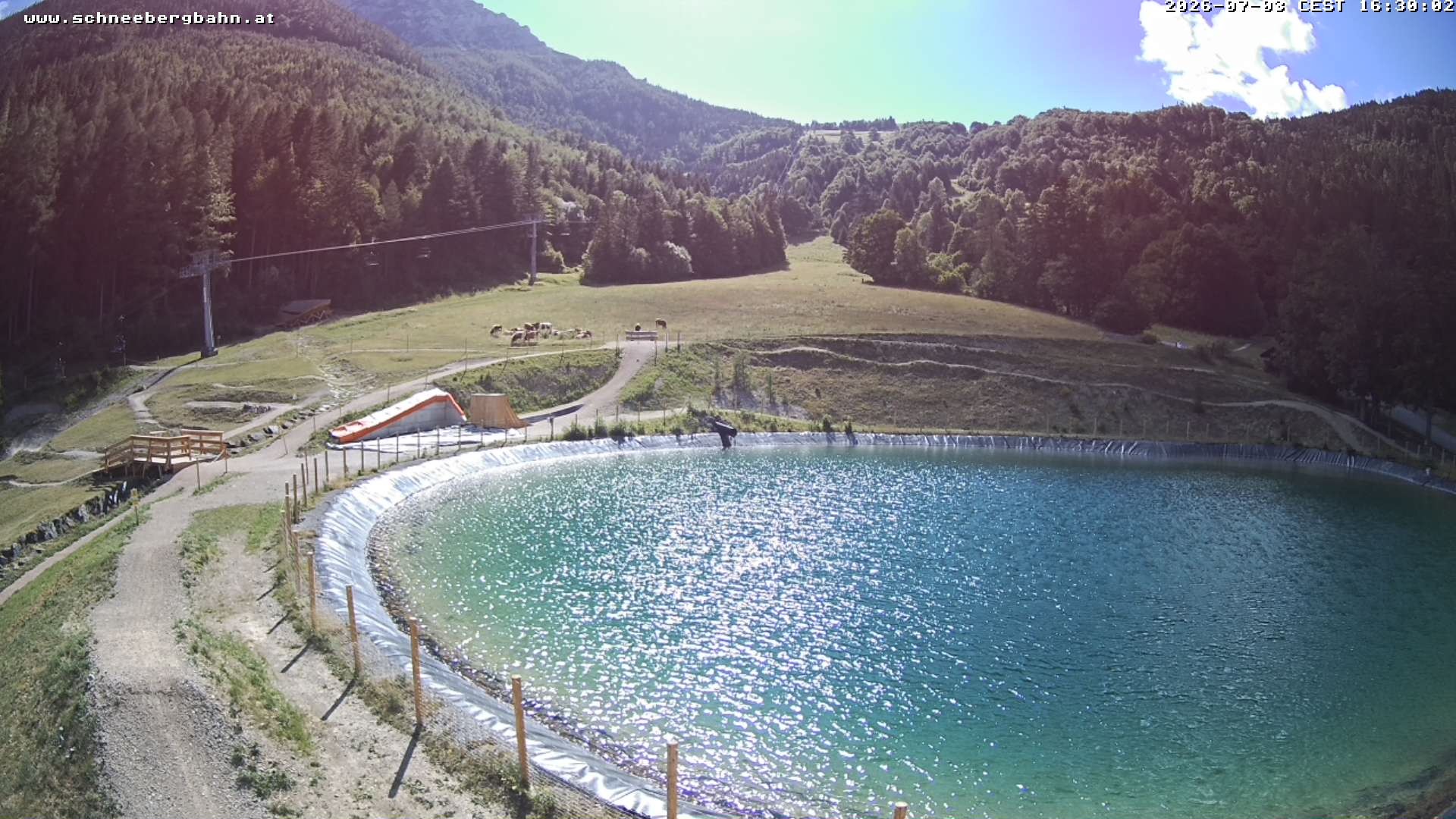 Archiv Foto Webcam Speichersee / Puchberg am Schneeberg