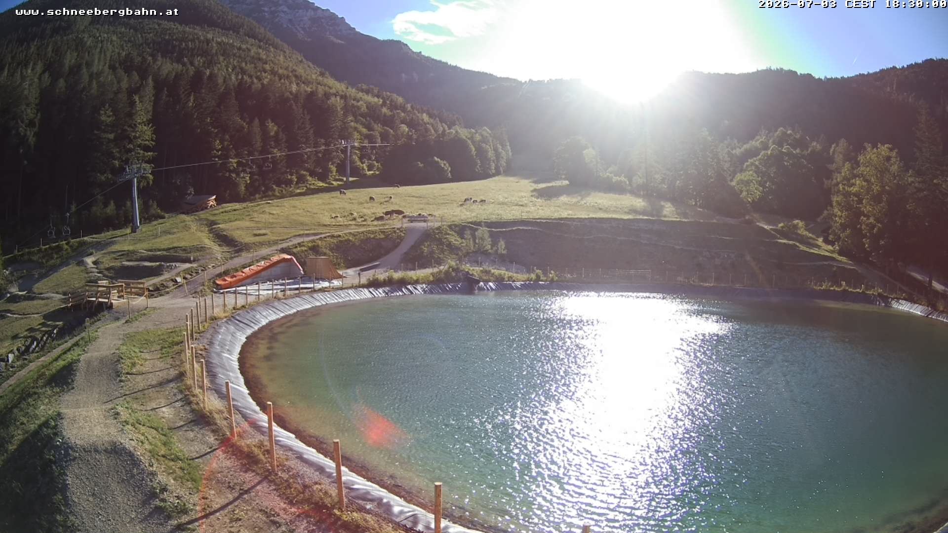 Archiv Foto Webcam Speichersee / Puchberg am Schneeberg