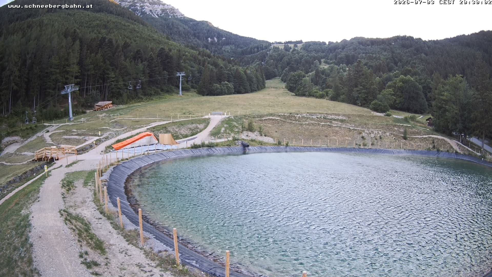 Archiv Foto Webcam Speichersee / Puchberg am Schneeberg