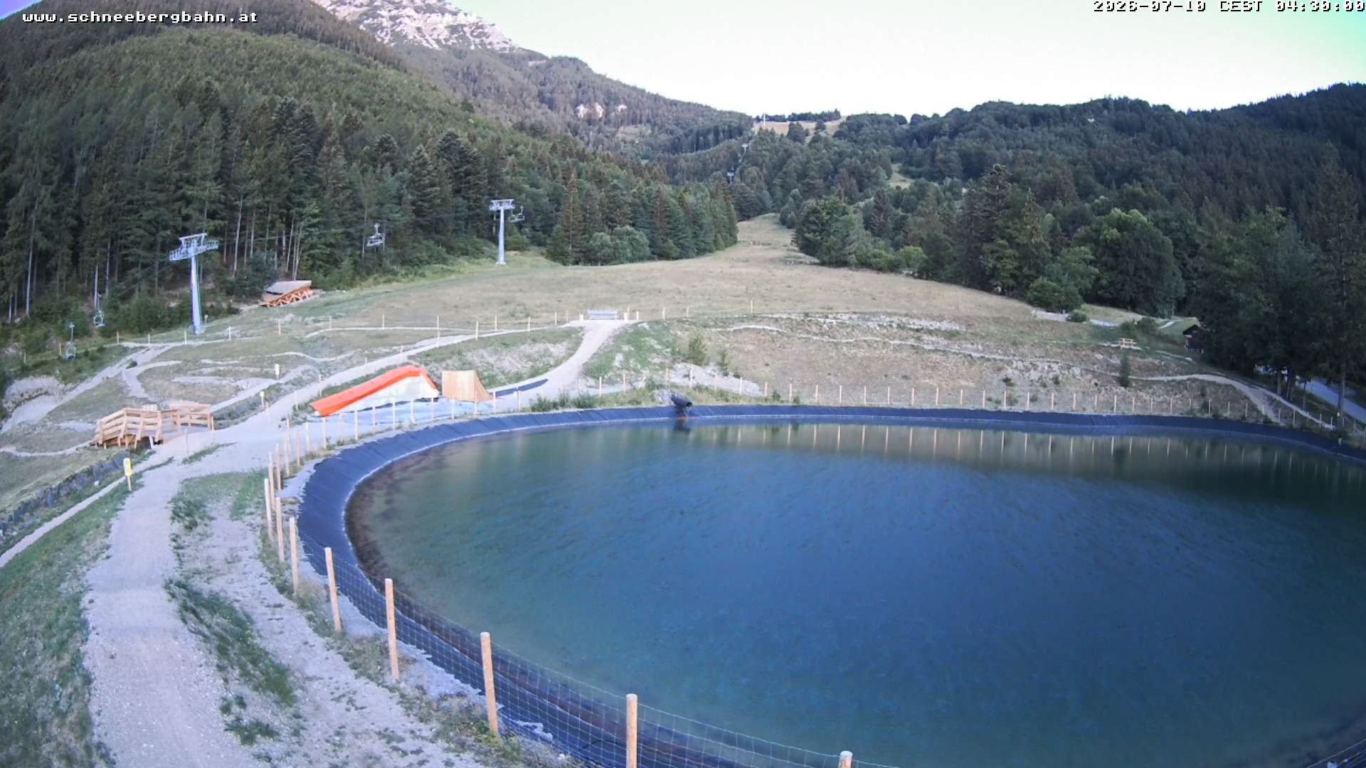 Archiv Foto Webcam Speichersee / Puchberg am Schneeberg