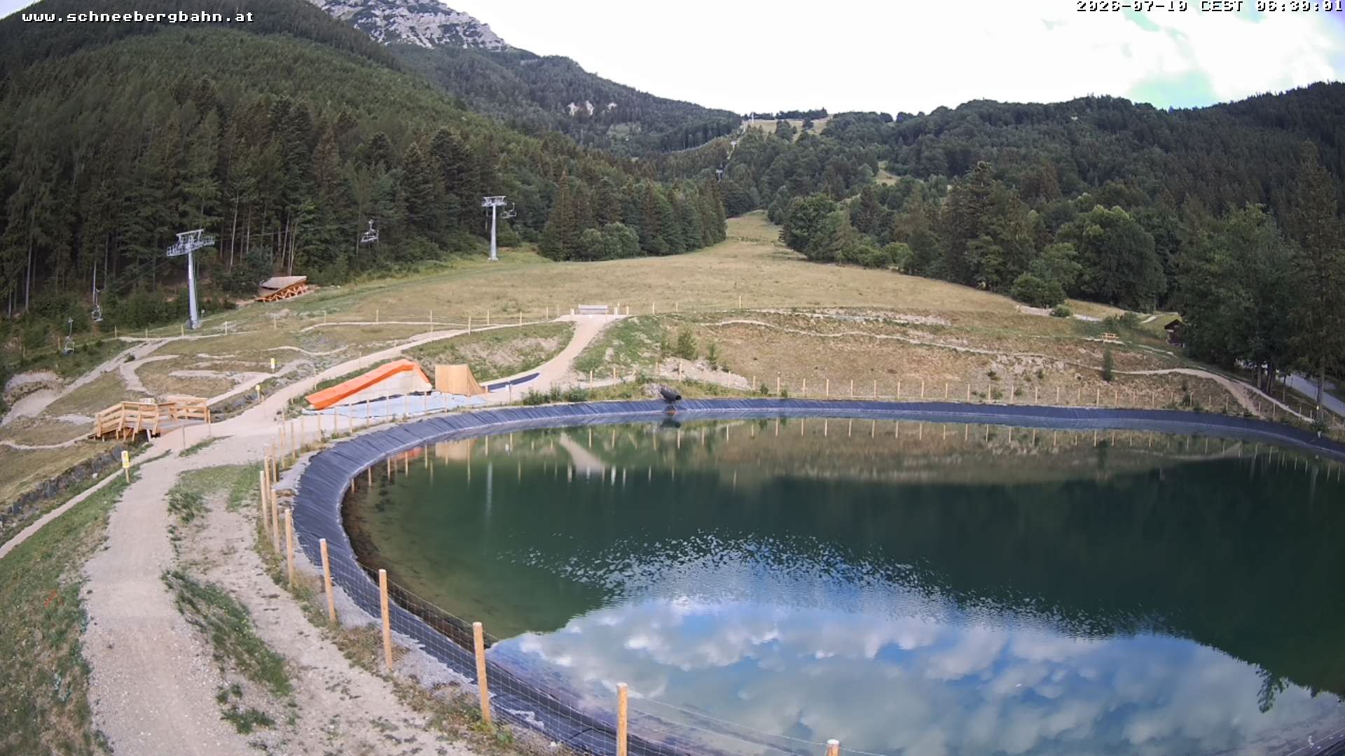 Archiv Foto Webcam Speichersee / Puchberg am Schneeberg