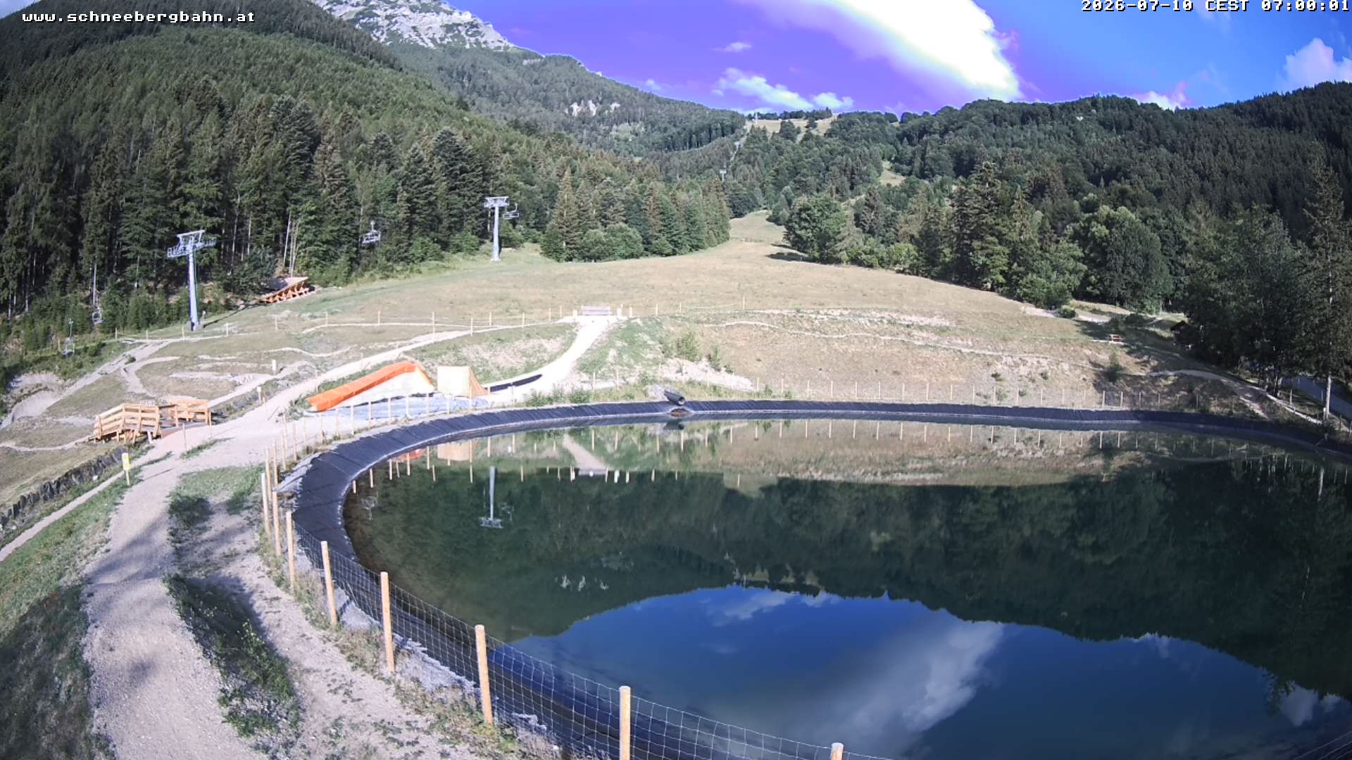 Archiv Foto Webcam Speichersee / Puchberg am Schneeberg