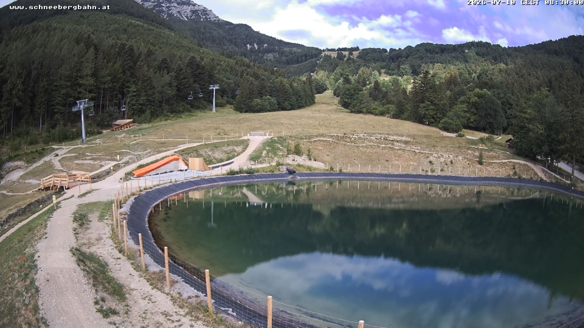 Archiv Foto Webcam Speichersee / Puchberg am Schneeberg