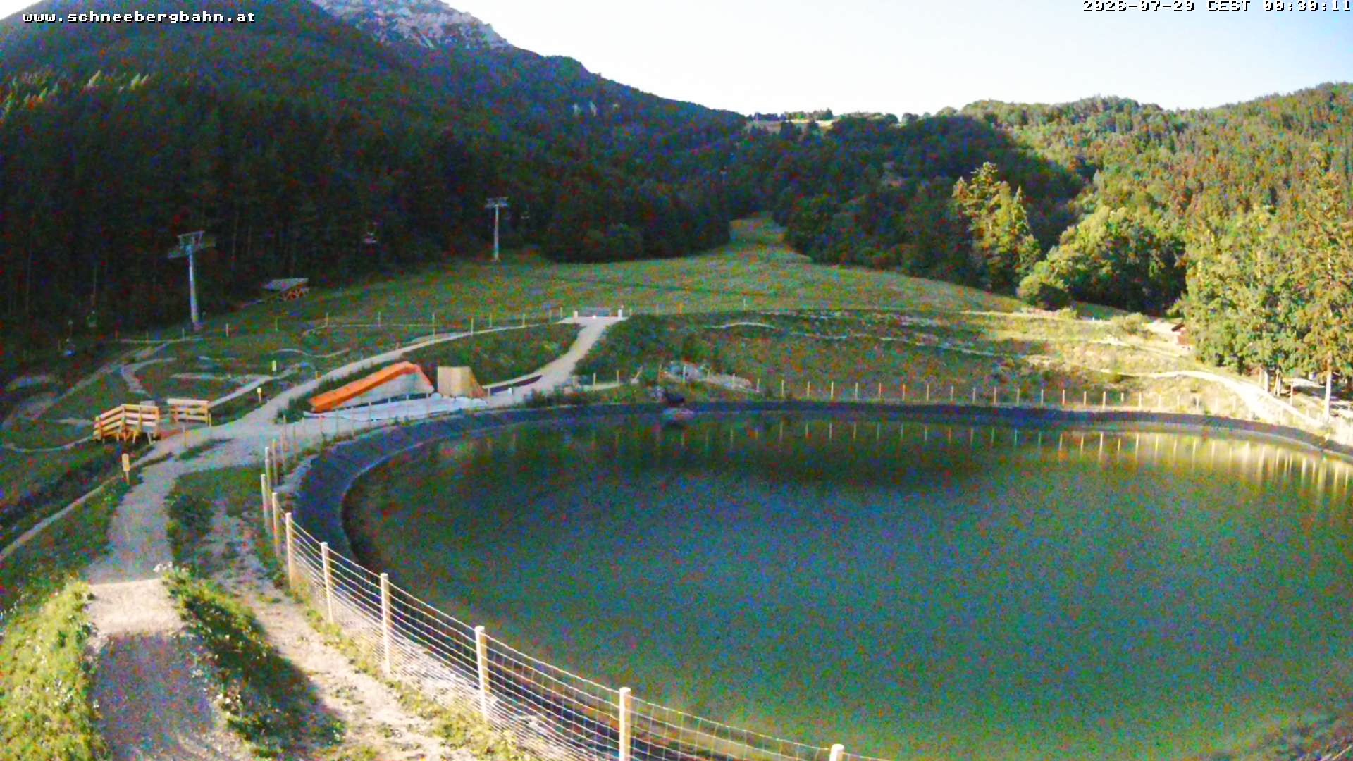 Archiv Foto Webcam Speichersee / Puchberg am Schneeberg