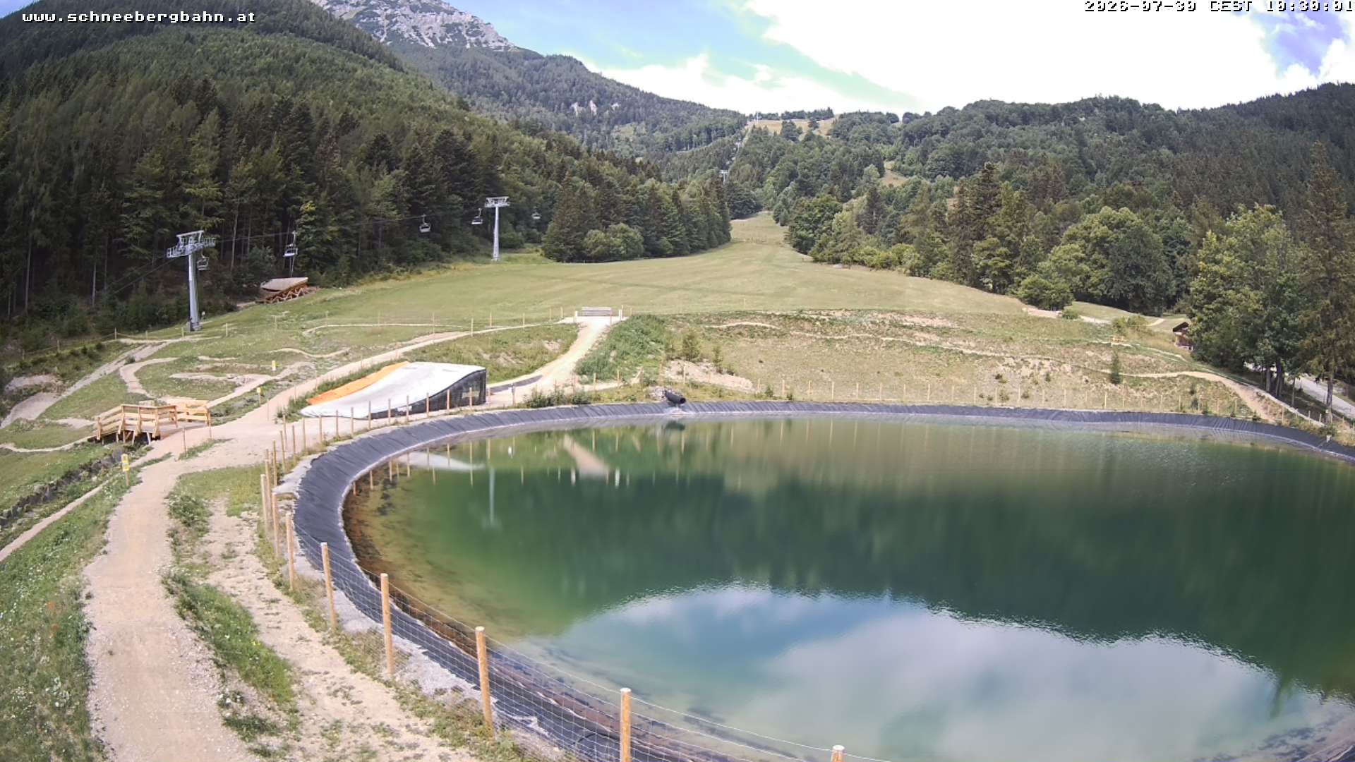 Archiv Foto Webcam Speichersee / Puchberg am Schneeberg