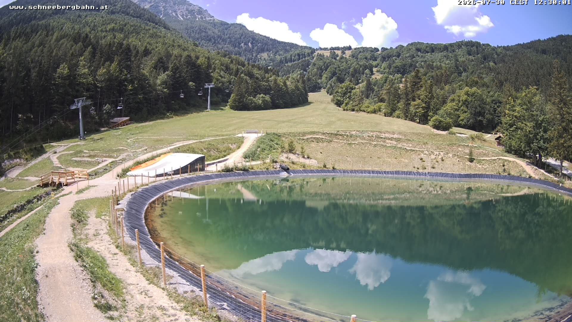 Archiv Foto Webcam Speichersee / Puchberg am Schneeberg