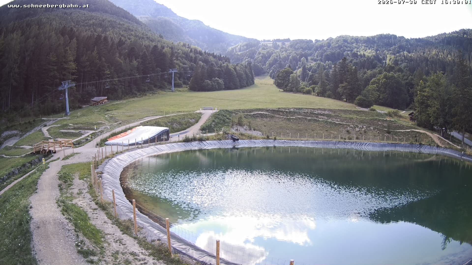 Archiv Foto Webcam Speichersee / Puchberg am Schneeberg