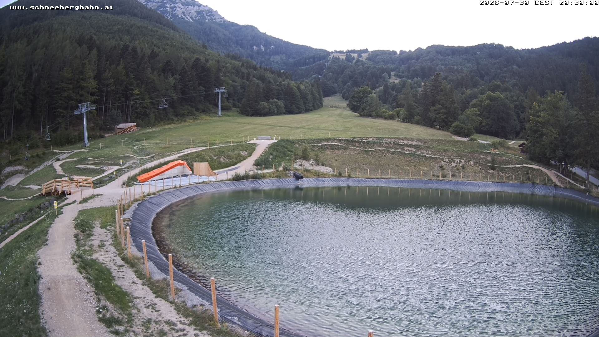 Archiv Foto Webcam Speichersee / Puchberg am Schneeberg