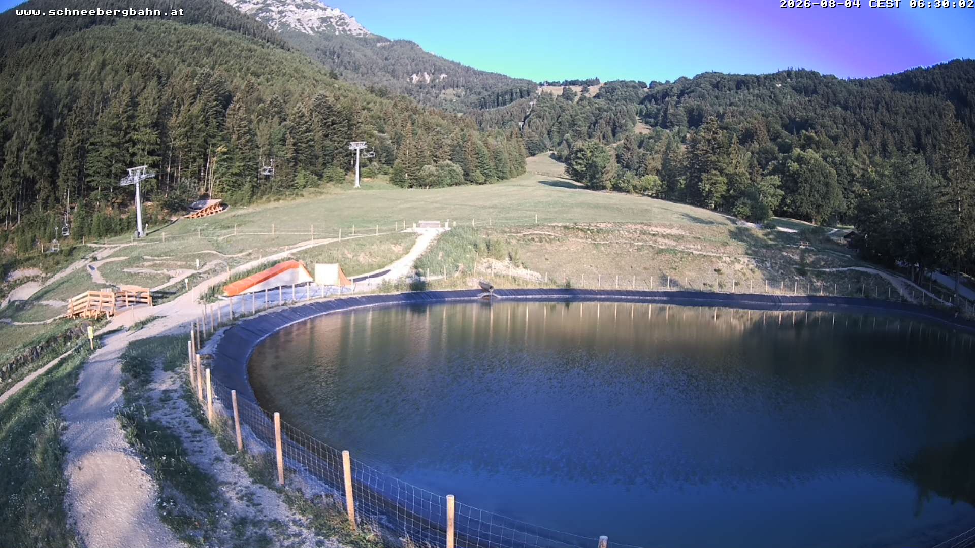 Archiv Foto Webcam Speichersee / Puchberg am Schneeberg